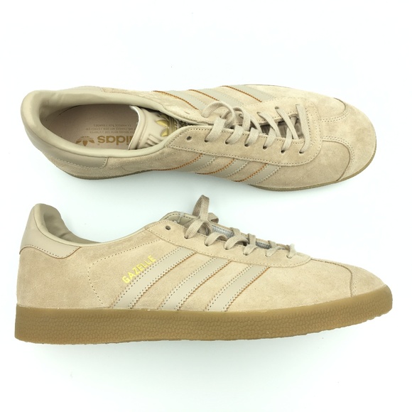 adidas gazelle beige mens